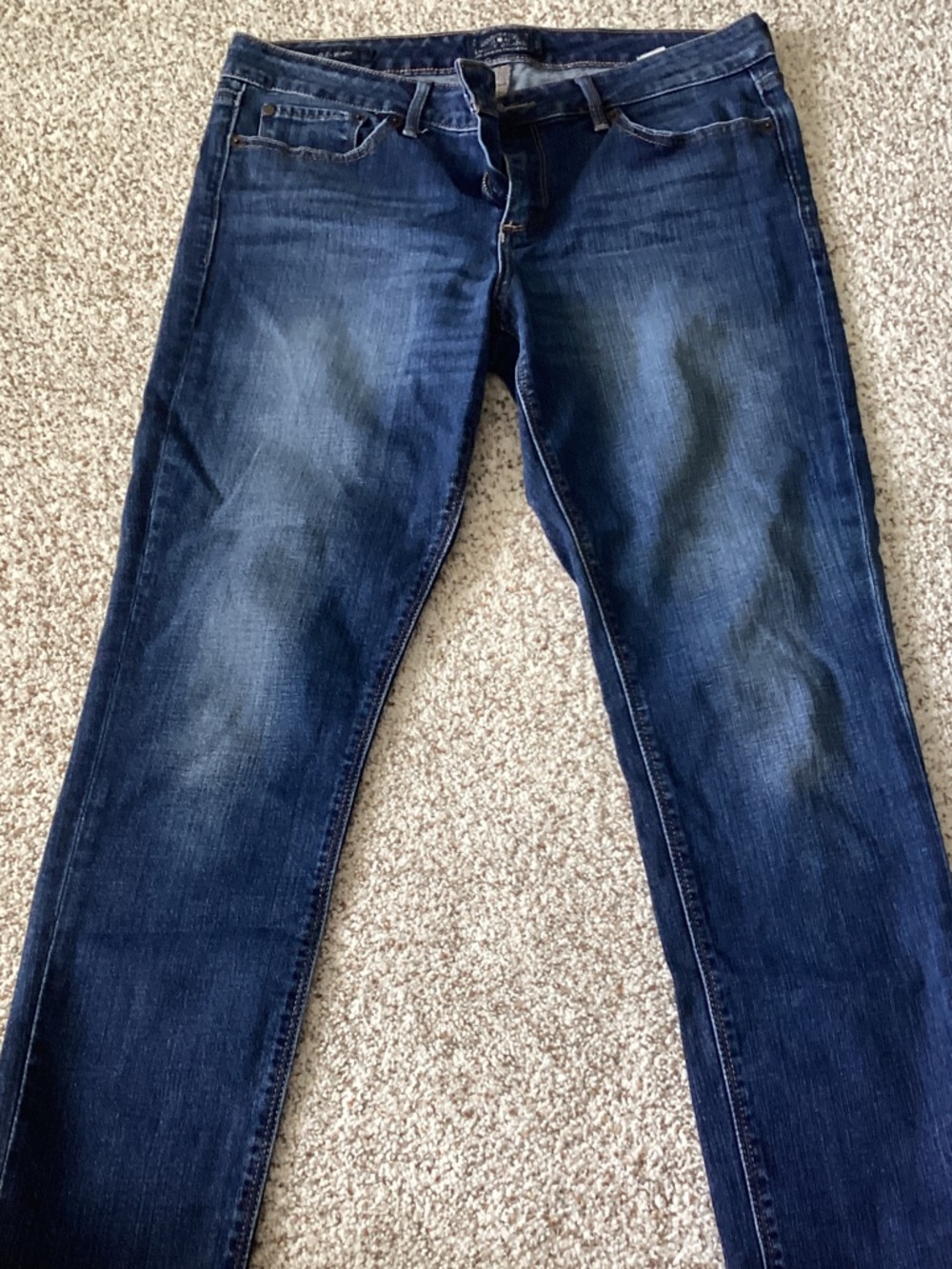 Lucky Brand Women's Skinny Jeans in Dark Blue Denim - Picture 4 of 8
